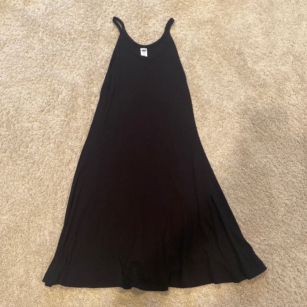 Old Navy Black Ribbed Shift dress